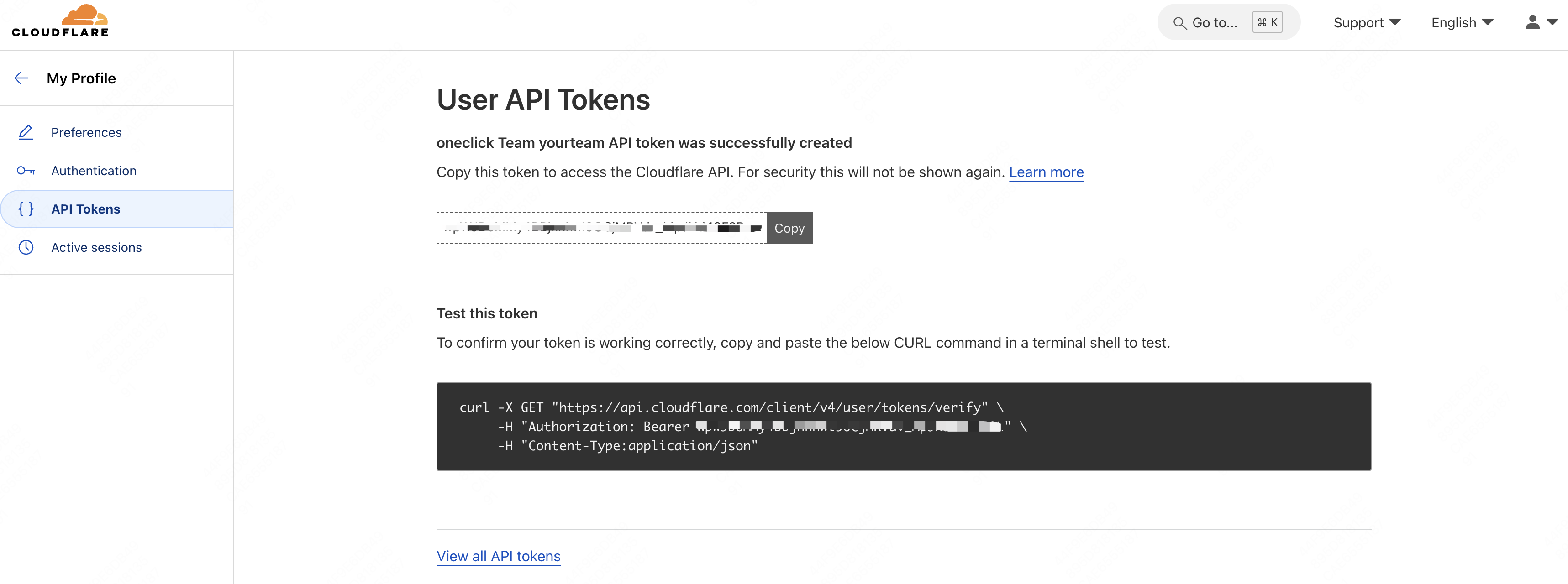 Save and Get your Tokens on Cloudflare